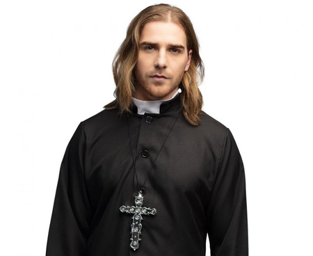 #STAI Naszyjnik krzyż, srebrny