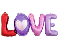 #BFK Balon foliowy Litery LOVE, 74x29 cm KK