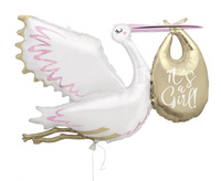 #BFK Balon foliowy 62" UQ It's a Girl, 1 szt.