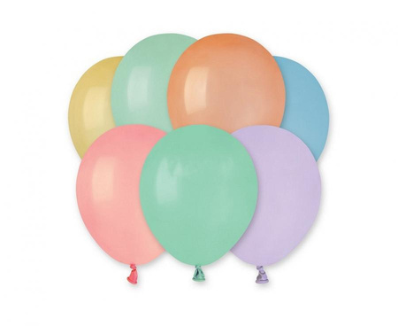 #BL Balony A50 pastel 5" - mix Macaron MC/ 100 szt.