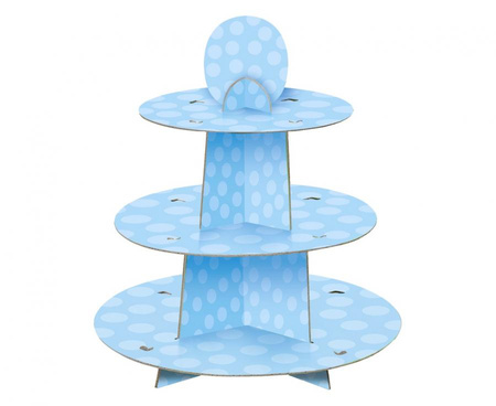 #DEI Stojak na babeczki "BABY", niebieski