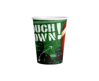#ZKU Kubeczki papierowe Touch down!, 250 ml, 8 szt. KK