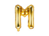 Balon foliowy Litera ''M'', 35cm, złoty