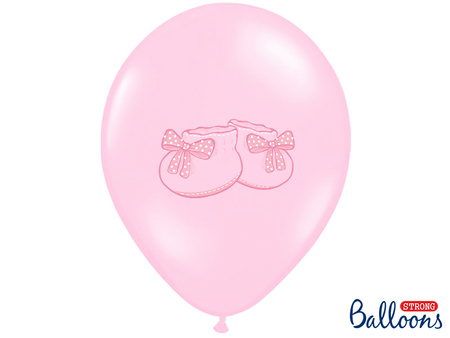 Balony 30cm, Kropki, Pastel Poppy Red (1 op. / 6 szt.)