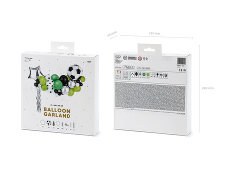 Balon foliowy Wrotka, 74x51cm, mix