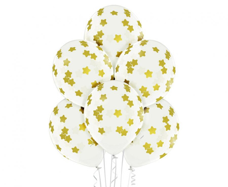#BL Balony D11 Stars 1C5S, 6 szt.