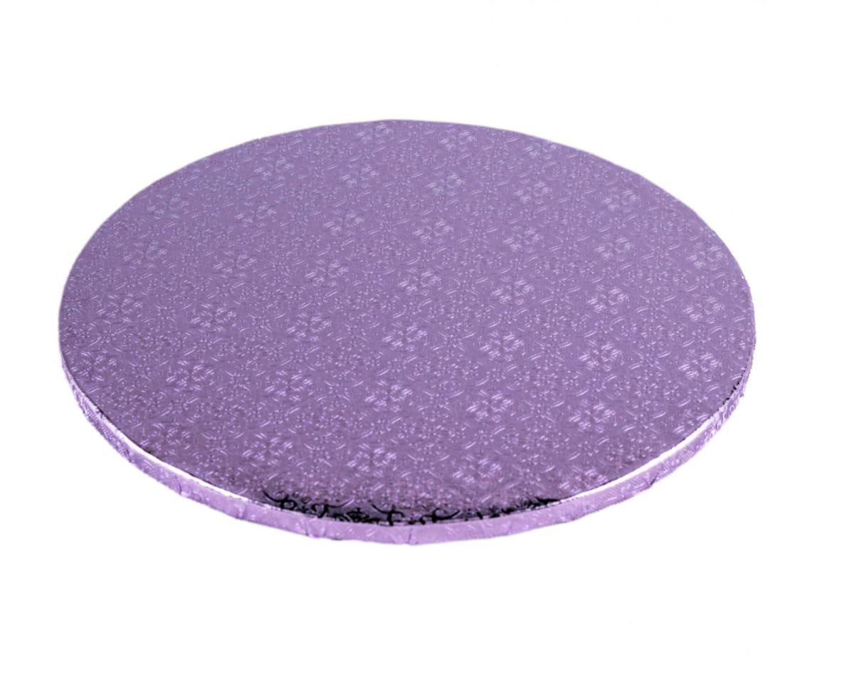 Podkład pod tort fioletowy śr. 25 cm h 10 mm Julita – okrągły podkład cukierniczy