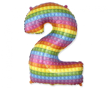 #BFK Balon foliowy FX - Number 2 POP IT 69" cm KK, niepakowany