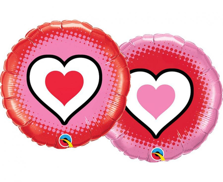 #BFK Balon foliowy 18" QL CIR - Only Hearts KK