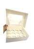 Pudełko na 12 muffinek muffiny 33x24x10 cm BIAŁE