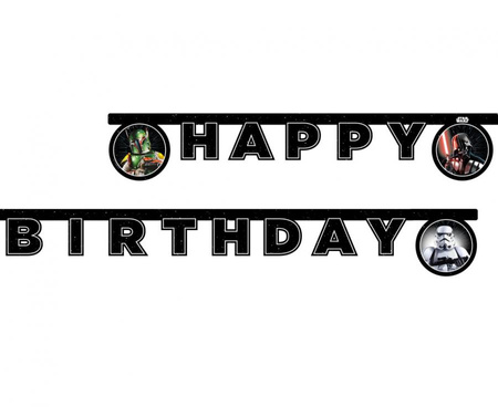 #DEBA Banner Star Wars Galaxy - Happy Birthday