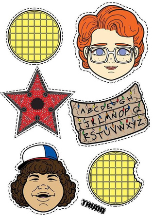 Opłatek na tort STRANGER THINGS WZ.IV