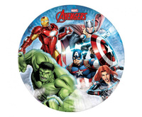 #ZTA Talerzyki papierowe Avengers Infinity Stones Next Generation Marvel,23 cm 8 szt. (papier FSC)