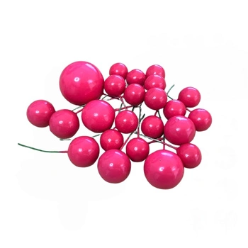 Toppery na tort kule na piku RÓŻOWE