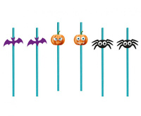 #ZSŁ Słomki papierowe Boo, mix, 6 szt.