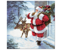 #ZSE Serwetki papierowe Santa is coming 33x33 cm/ 20 szt.