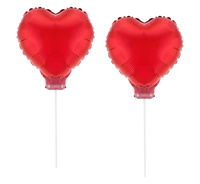 #BL Zestaw Dwa Serca, 11" czerwone, z patyczkami KK