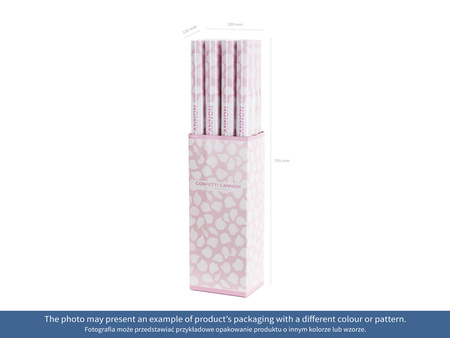 Tuba z konfetti, mix, 20cm