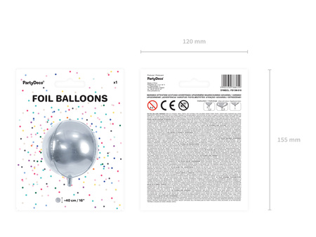 Balon foliowy Cyfra ''6'', 35cm, różowe złoto