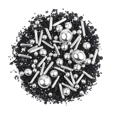 Posypka dekoracyjna Sparkling Black 90g Słodki Bufet