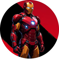 Opłatek na tort IRON MAN WZ.V