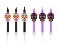 #SU Świeczki - maski Dia De Los Muertos, 6 szt. KK