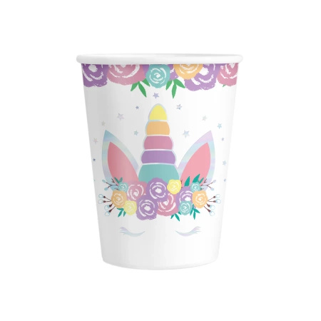 Kubek Jednorożec 220 ml 6 szt. Party Pal
