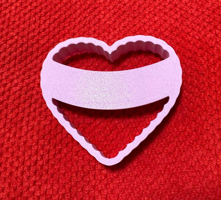 Foremka do tworzenia dekoracji SERCE KARBOWANE WZ.I KicCake