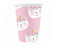 #ZKU_GD Kubeczki papierowe Kotek, 250 ml, 6 szt.