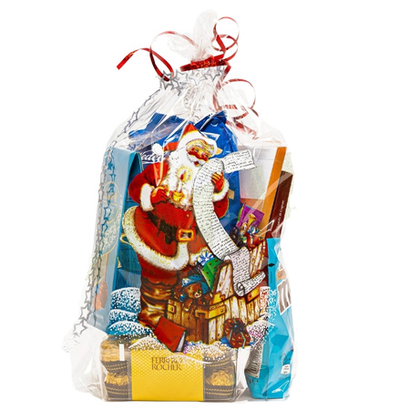 Woreczki celofanowe 25x40 cm MIKOŁAJ 50 sztuk