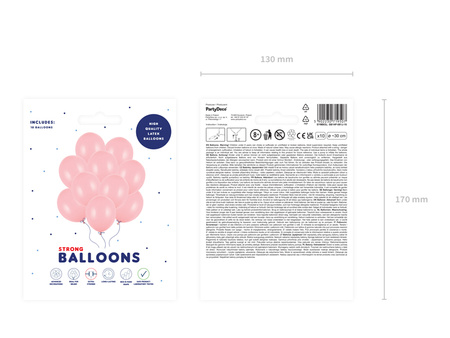 Balony Strong 30cm, Pastel Black (1 op. / 10 szt.)