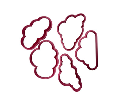 Zestaw 5 szt. foremek do tworzenia dekoracji CHMURKI