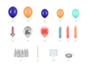 Balony foliowe Gwiazdka, 12cm, srebrny (1 op. / 25 szt.)