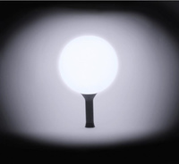 #DEI Maracaloon, balon biały, dioda LED tęczowa