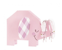 #DEI Dekoracja na stół Floral Elephant, różowa KK