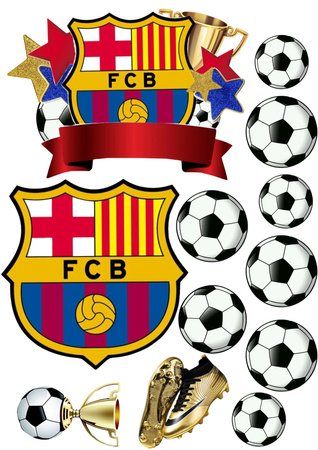 Opłatek na tort FC BARCELONA WZ.II