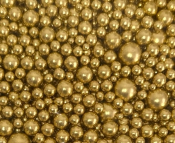 Posypka cukrowa dekoracja na tort Gold Bubbles 50g KicCake Premium