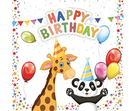 #ZSE Serwetki pap. My Birthday, 33x33 cm, 20 szt.