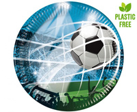 #ZTA Talerzyki papierowe Soccer Fans (next generation) 23 cm, 8 szt. (plastic-free)