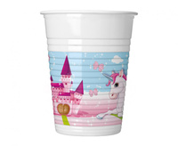 #ZKU Kubeczki plastikowe (WM) Unicorn, 200 ml, 8 szt. (SUP label) KK