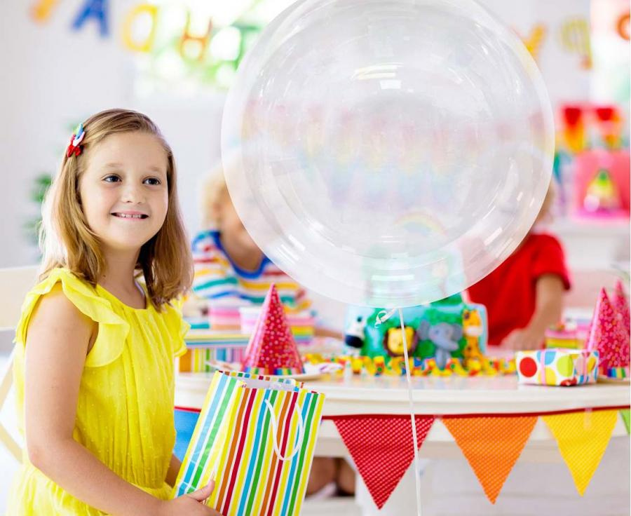 Kryształowy balon Aqua 30 cali z możliwością wypełnienia konfetti lub ozdobami