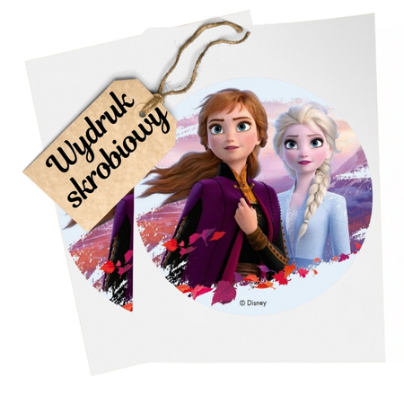 Opłatek na tort FROZEN II KRAINA LODU ELSA