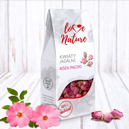 Kwiaty jadalne w pączkach RÓŻA 20g Love NATURE