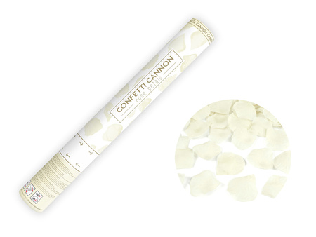 Tuba z konfetti, srebrny, 40cm