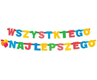 #DEGI Girlanda WSZYSTKIEGO NAJLEPSZEGO, dł. 230 cm