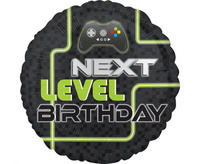 #BFK Balon foliowy 18" CIR - Level Up Birthday
