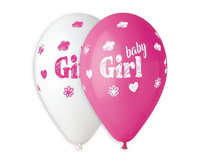 #BL Balony Premium Hel Baby Girl, 13 cali / 5 szt. KK