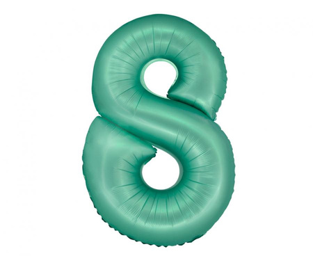 #BFC44 Balon foliowy Smart, Cyfra 8, miętowa matowa, 76 cm KK
