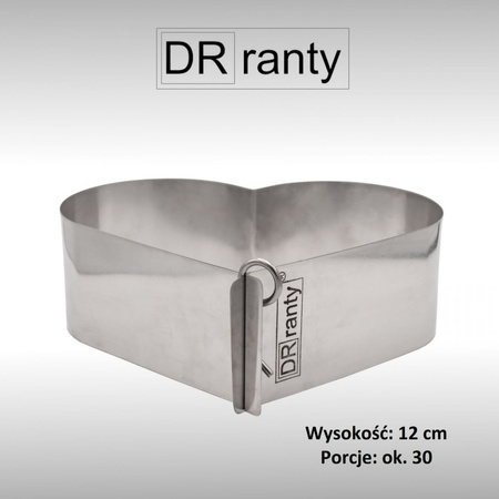 Rant cukierniczy SERCE 12cm na 30 porcji DR ranty