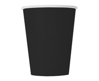 #ZKU Kubeczki papierowe czarne, 270ml, 8 szt. (sup label)